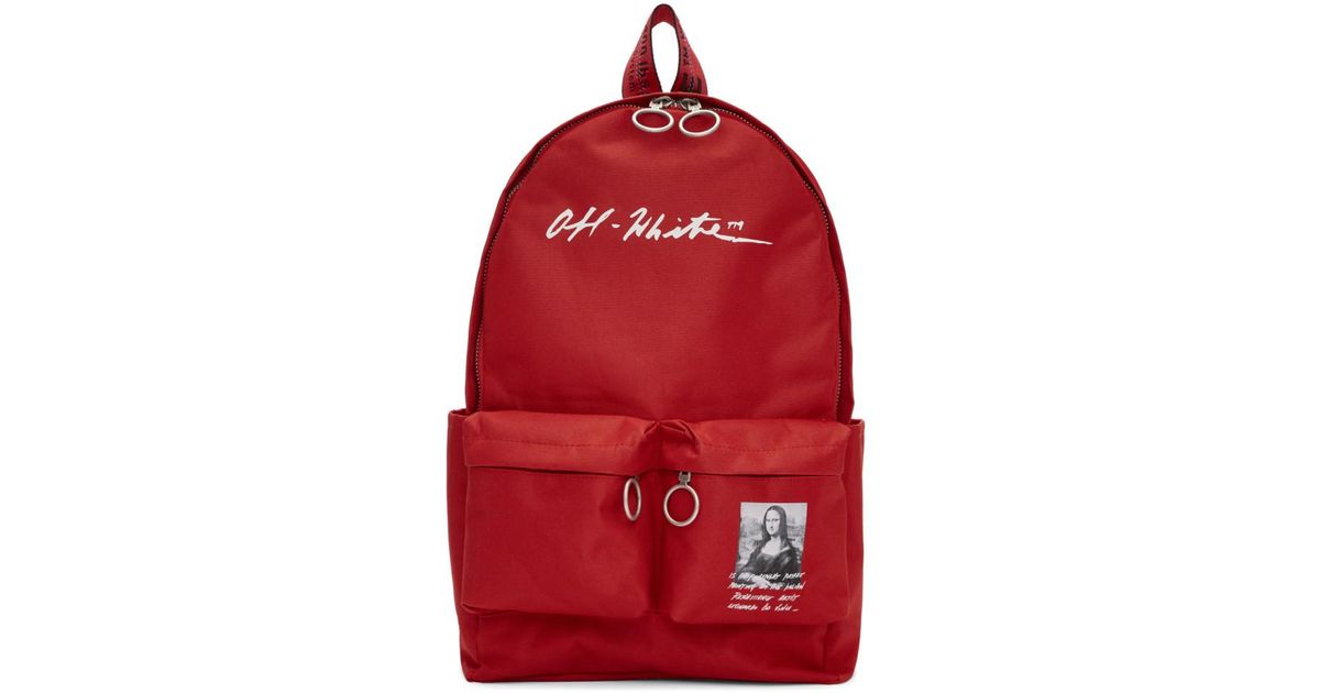off white mona lisa backpack