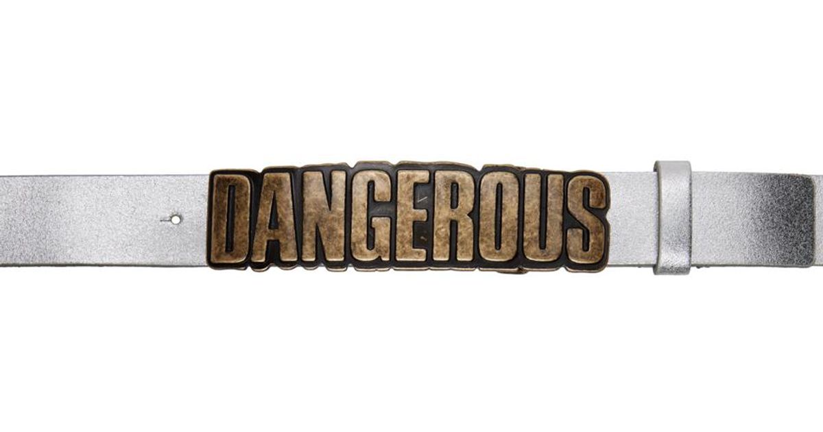 小物 ERL dangerous belt erl-designer-Silver-dangerous-