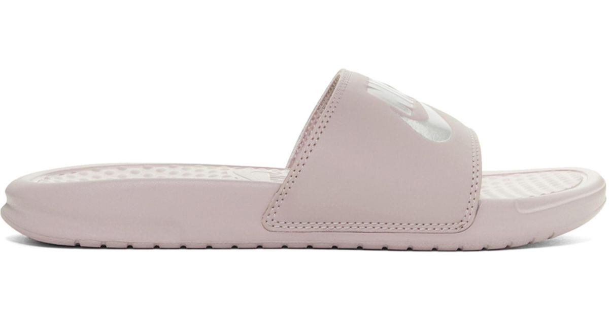 Nike Pink Benassi Slides | Lyst Australia