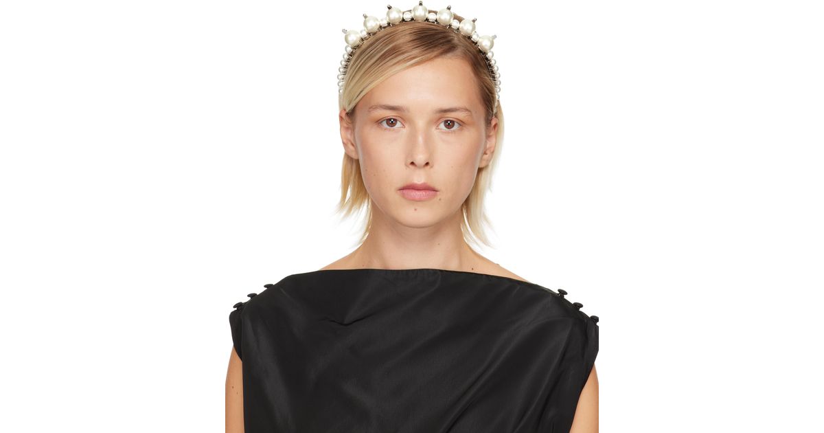 Simone Rocha Pearl & Crystal Tiara Headband | Lyst Canada display picture 1