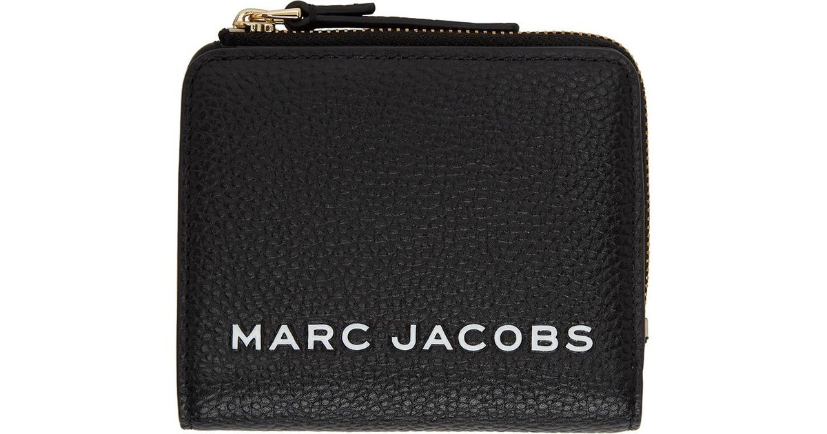 Portefeuille à glissière noir Mini Compact Marc Jacobs en coloris Black