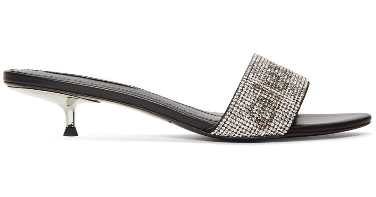 alexander wang crystal sandals
