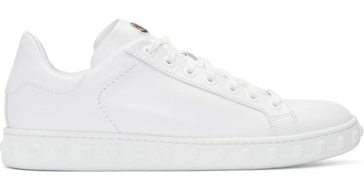 moncler white trainers