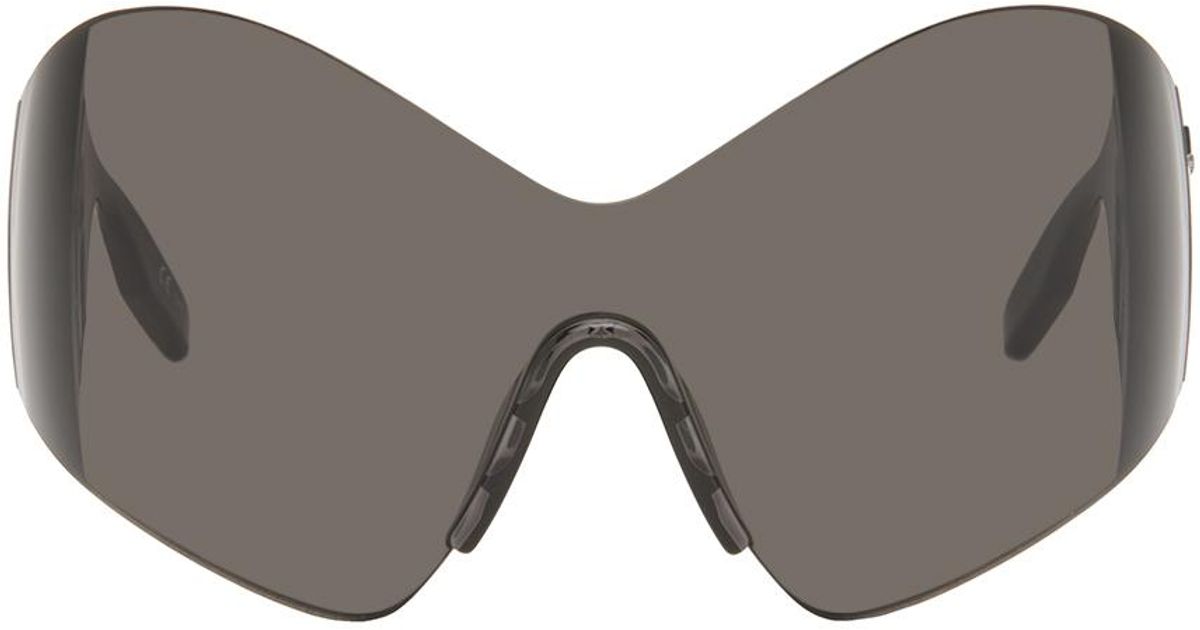 メンズ Balenciaga Mask バタフライ サングラス グレー | Lyst