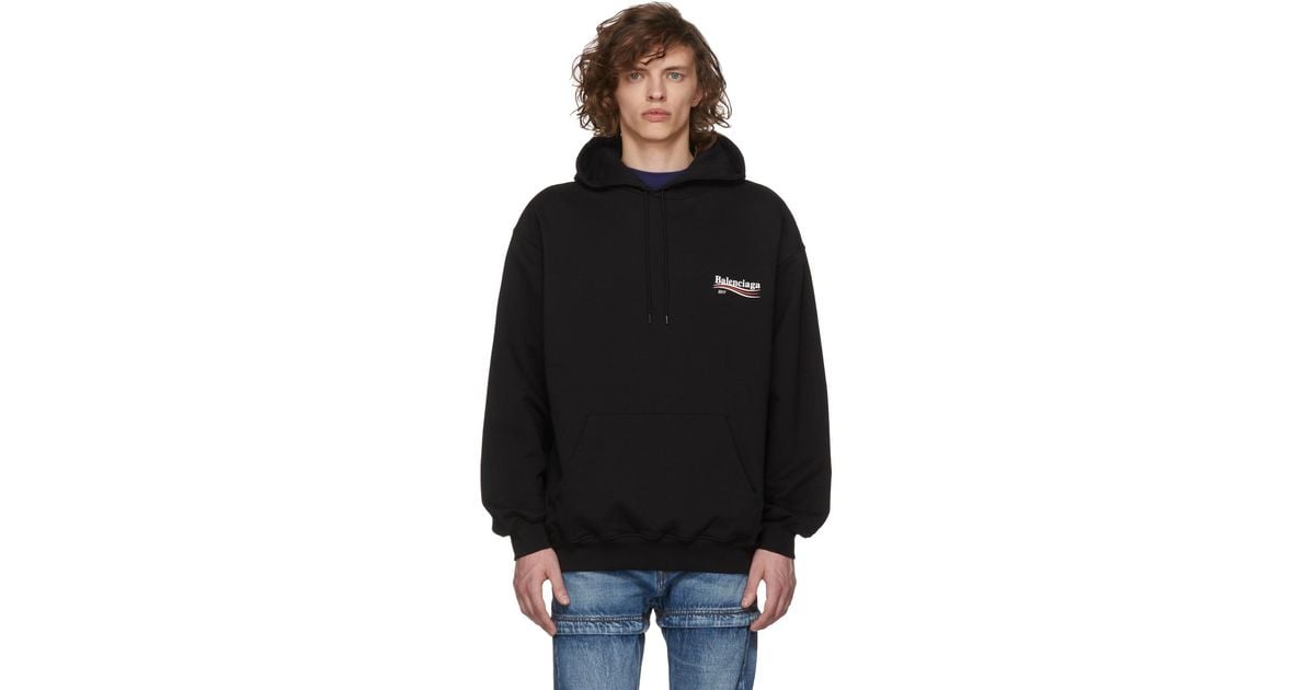 balenciaga campaign hoodie black