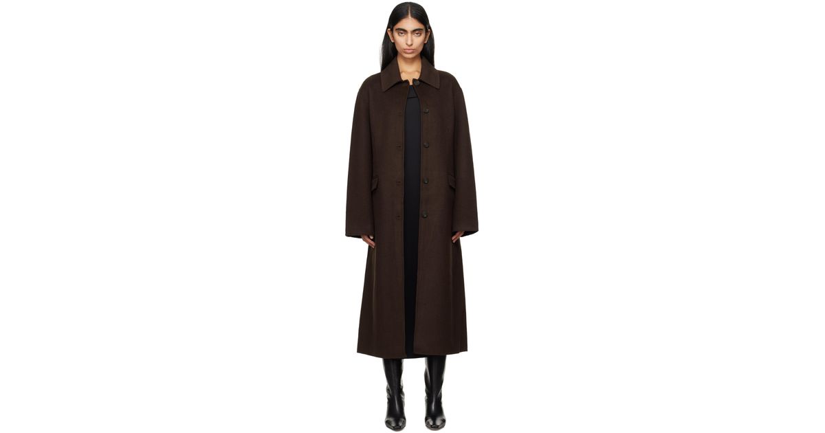 【関税込み】Holzweiler ブラウン Felsa ウール コート Felsa Wool Coat - Camel - Holzweiler