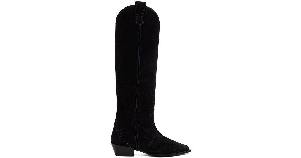Calie Broderie Suede Cowboy Boot