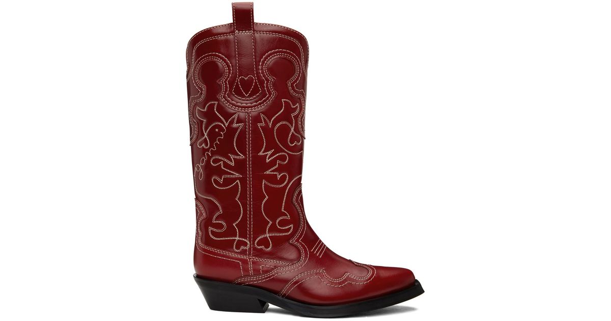【関税込み】GANNI ゴールド＆レッド Western Boot キーチェーン GANNI / ガニー Ganni Western Boot Keyring（キーケース／キー