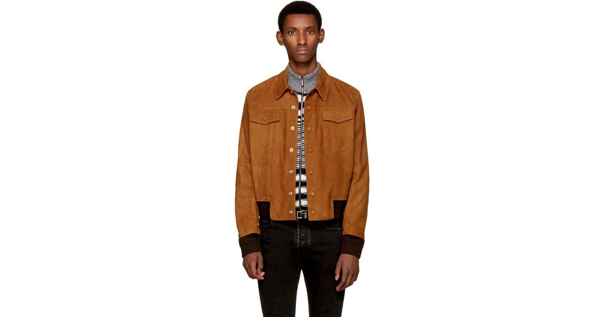 saint laurent suede jeans