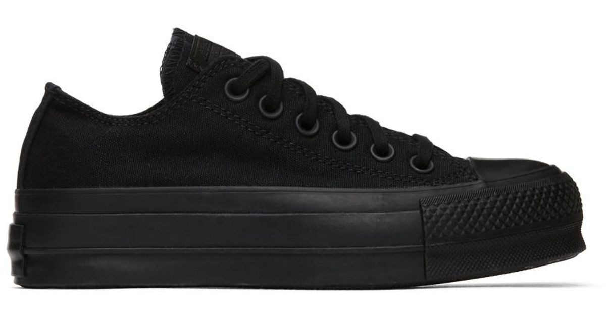 converse lift low top black
