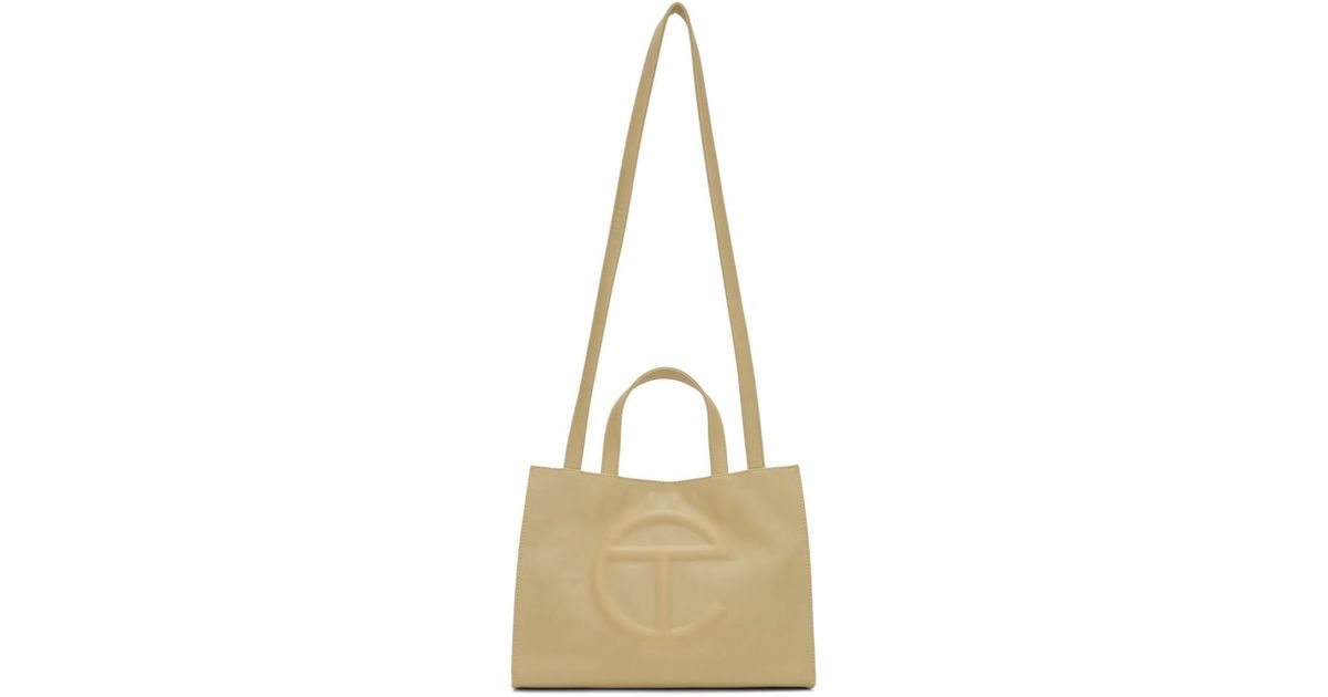 Telfar Beige Medium Shopping Bag in Natural for Men | Lyst