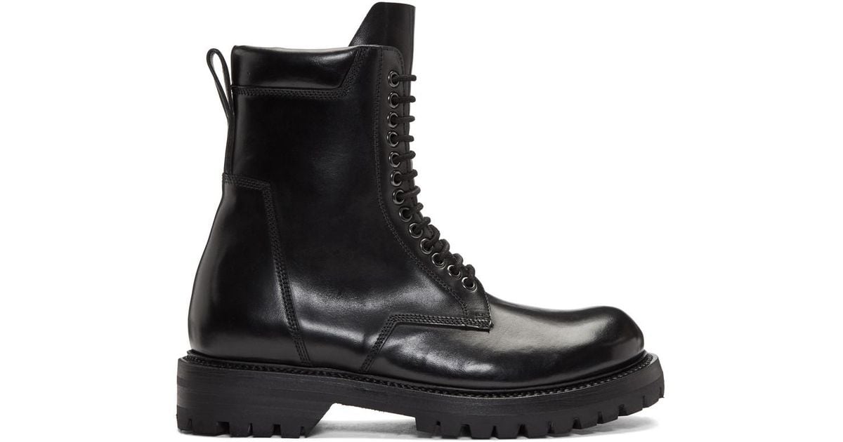 rick owens low army boots