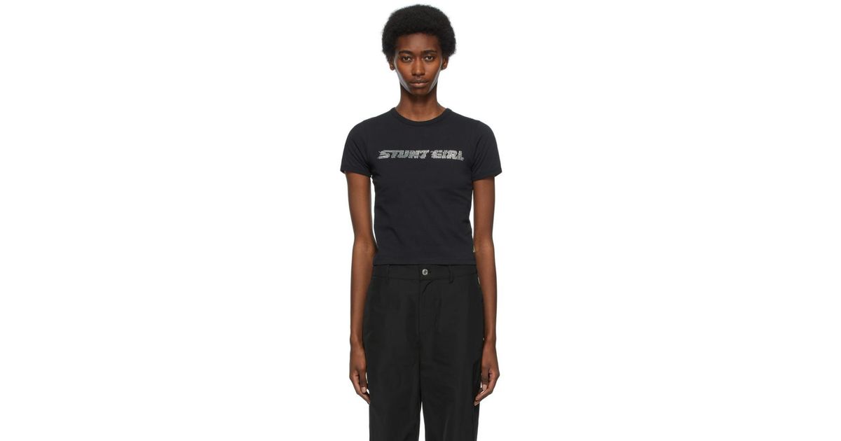 Marc Jacobs Stunt Girl Baby Tee in Black Lyst