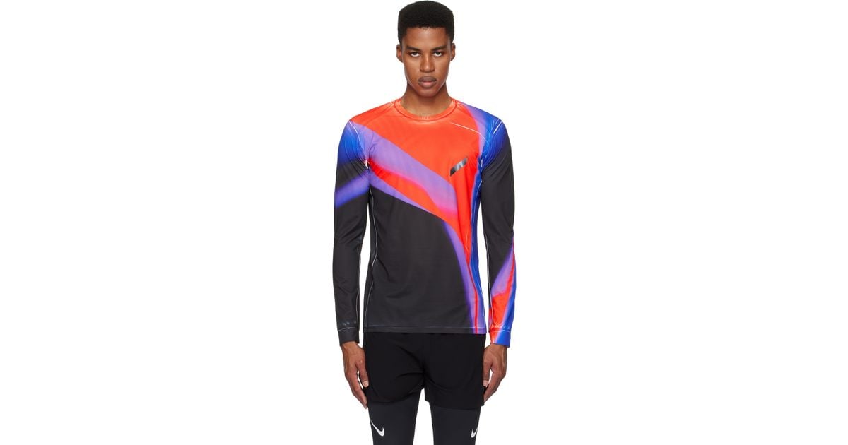 SOAR RUNNING Printed Tech 長袖Tシャツ Long Sleeve Printed Tech T in Rainbow ~ Windthrow
