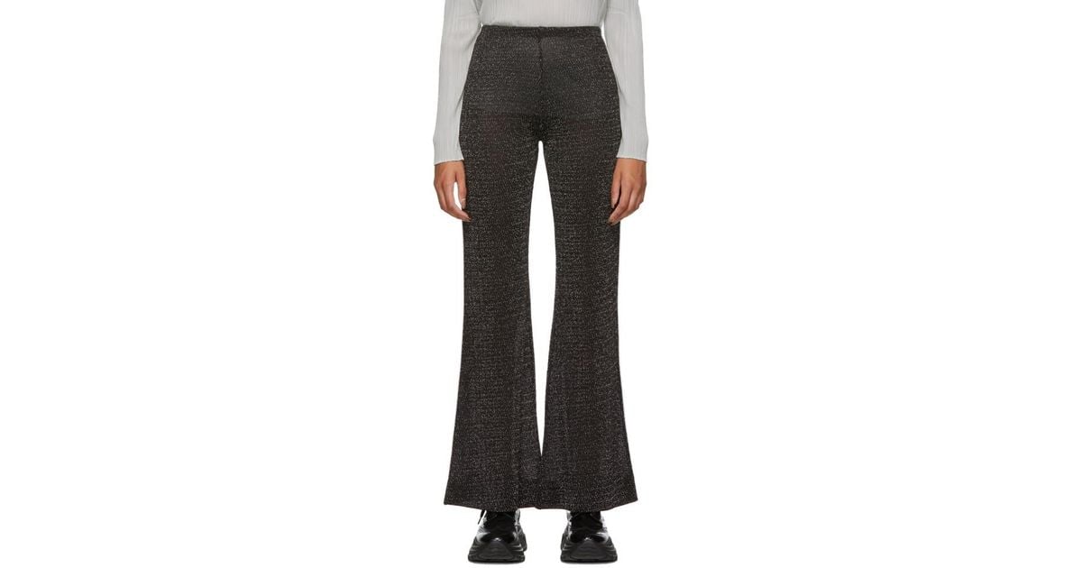 acne black trousers