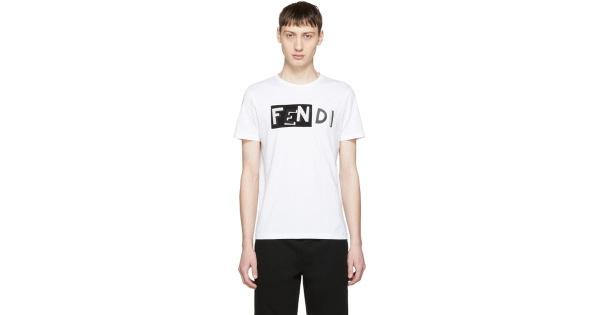 fendi white tee