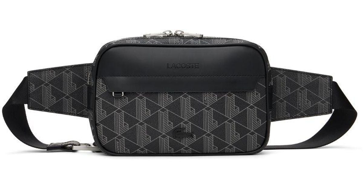 Lacoste Black 'the Blend Monogram' Bag for Men