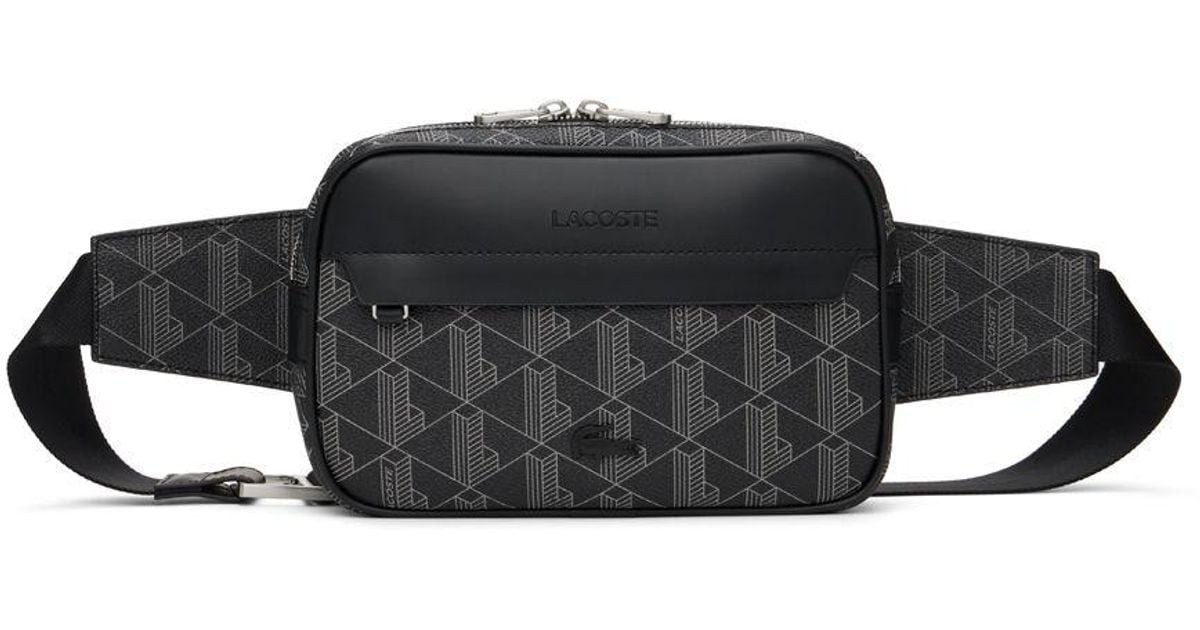 Lacoste Black 'The Blend Monogram' Bag Lacoste