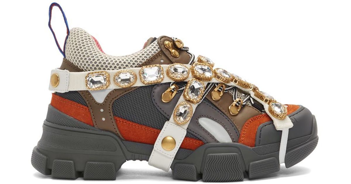 orange gucci shoes