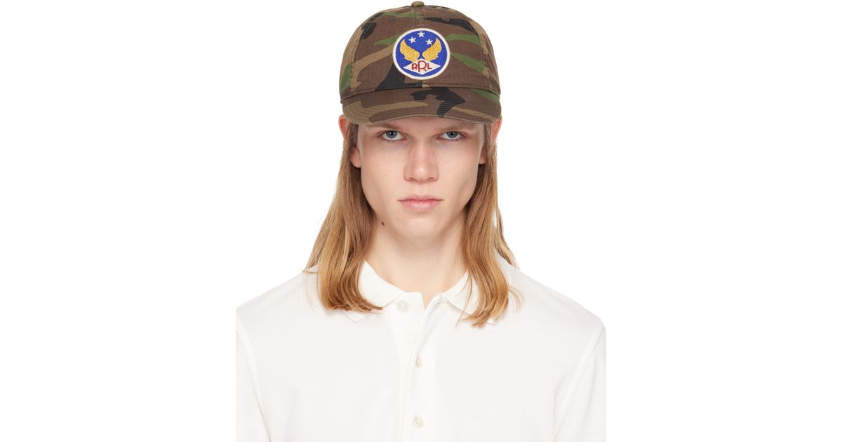 3 Rrl RRL Winged-Logo Camo Ball Cap for Men | Lyst Canada