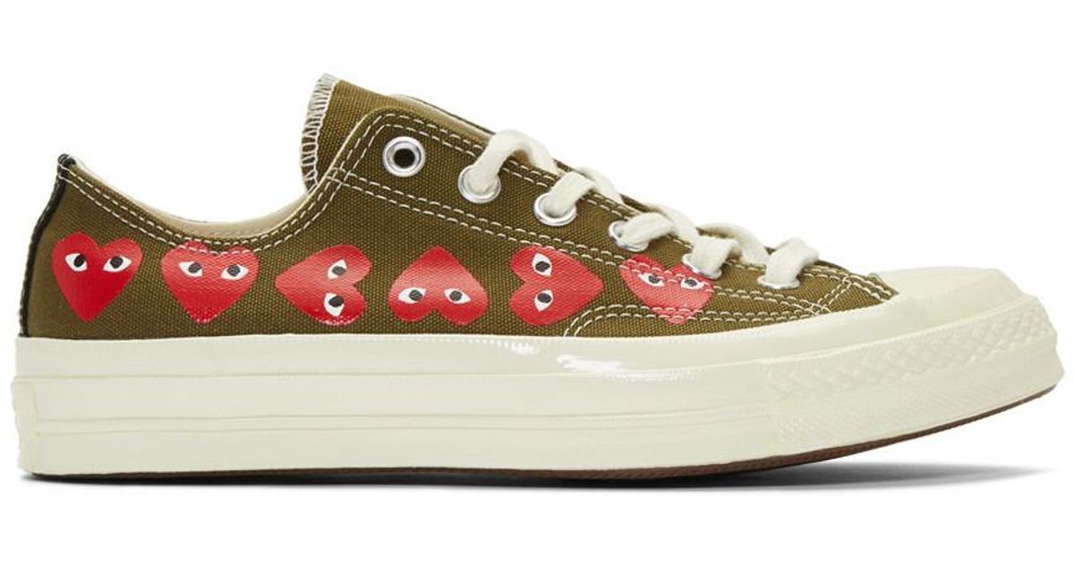 converse comme des garçons femme kaki converse comme des garçons femme kaki