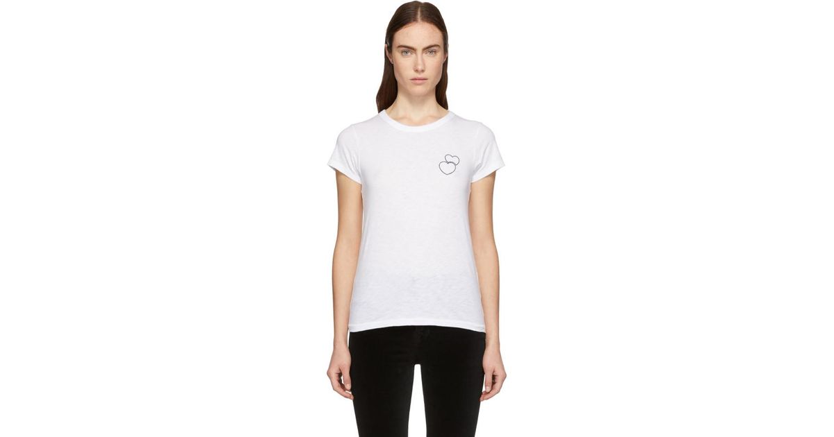 rag and bone double heart tee