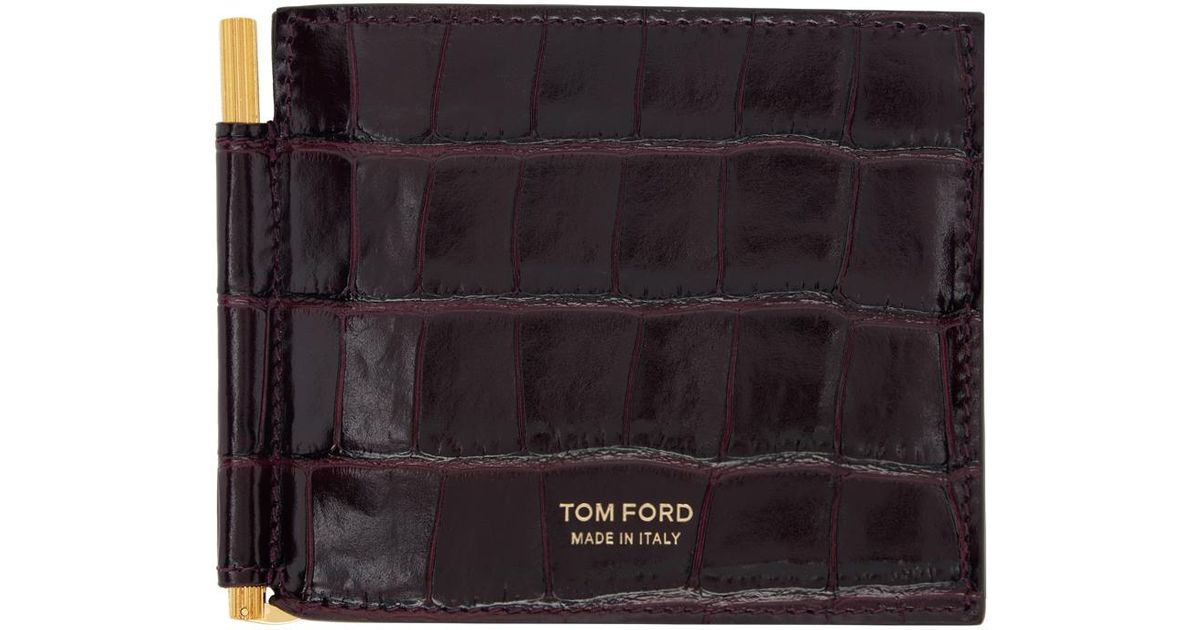 ⭐️未使用級⭐️ TOMFORD クロコ型押し　マネークリップ　シャイニー加工 TOM FORD クロコ型押し マネークリップ シャイニー加工 限定製造