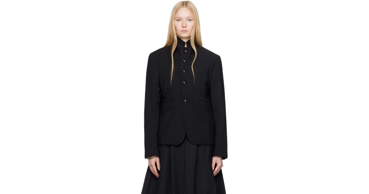 【関税込み】HODAKOVA Button テーラードジャケット HODAKOVA Button テーラードジャケット ブラック | Lyst