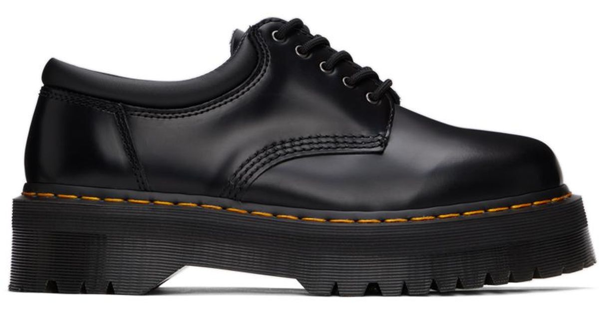 Dr. Martens Leather 8053 Quad Platform Derbys in Black for Men - Save 9% |  Lyst