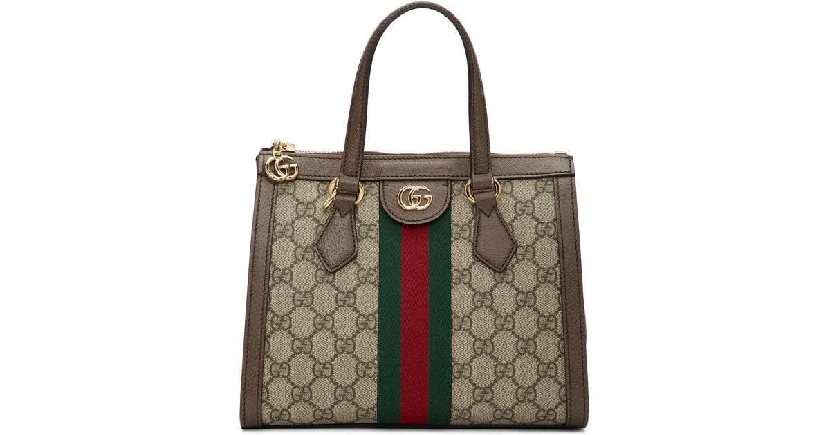 Gucci Ophidia Gg Medium Tote Bag in Green | Lyst