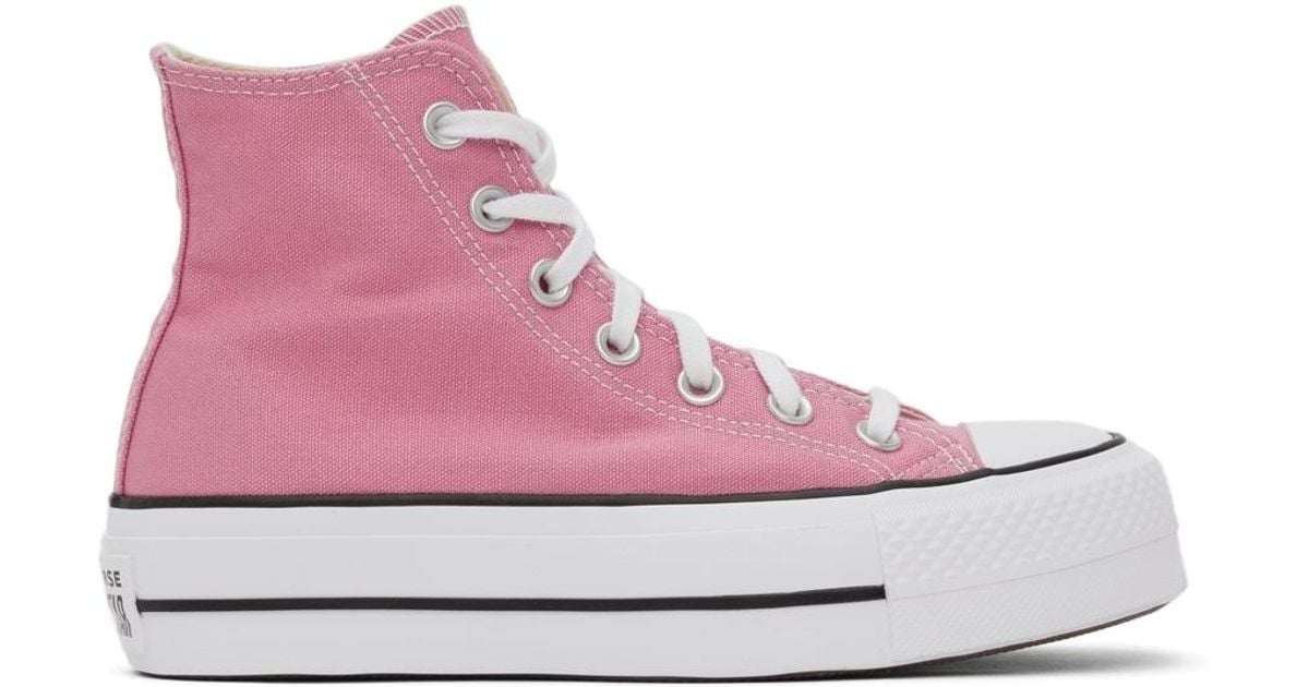 Converse Chuck Taylor All Star Lift High Sneakers in Pink | Lyst Australia