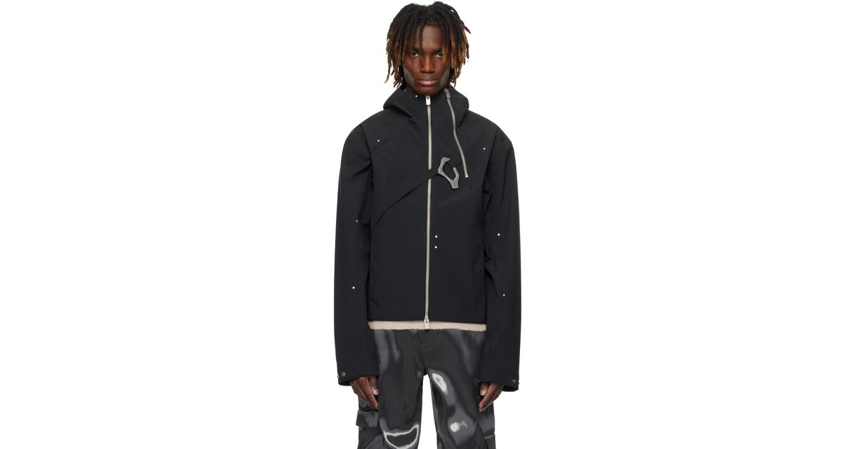 Heliot Emil Black Cloisterd Technical Jacket | ModeSens