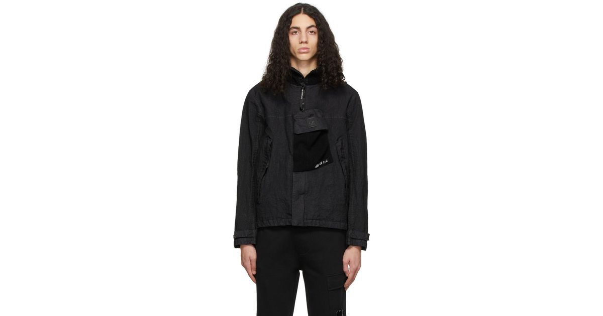 C.P. Company Synthetic Metropolis Series Co-ted Jacket in Black for Men ...