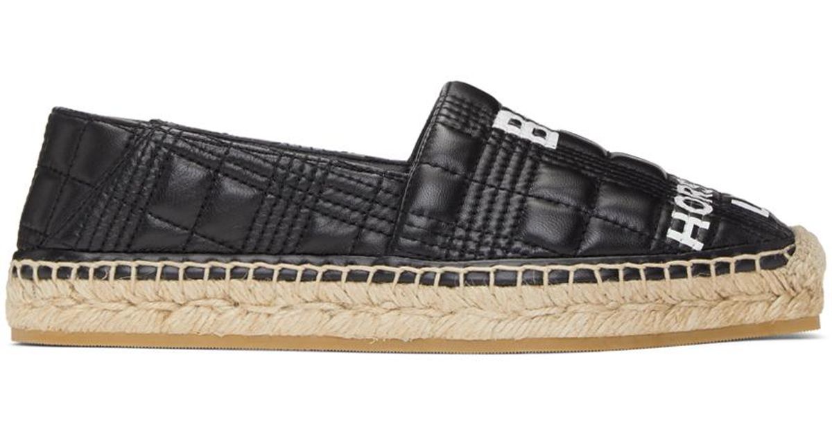 burberry espadrilles black