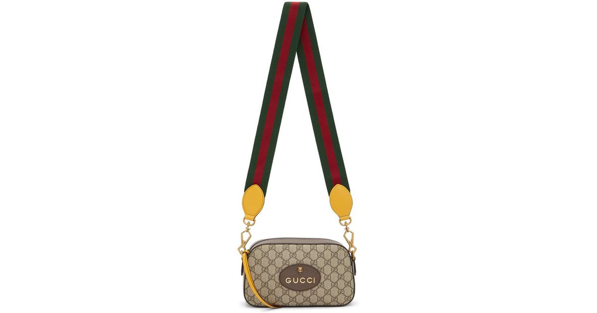 Sac messager beige Neo Vintage GG Gucci en coloris Marron | Lyst