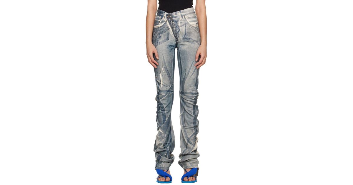 OTTOLINGER Printed Jeans in Black | Lyst