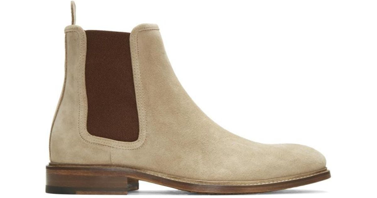 Tiger Of Sweden Tan Suede Montan Chelsea Boots in Brown - Lyst