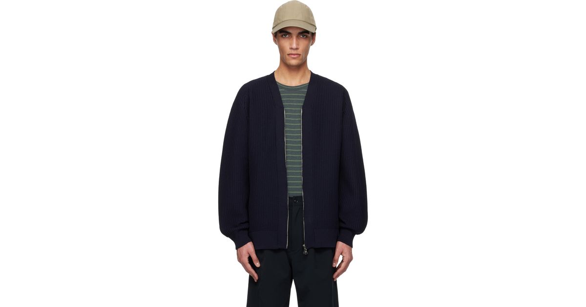 Nanamica 5G Zip Cardigan in Blue for Men | Lyst Nanamica 5G Zip Cardigan in Blue for Men | Lyst