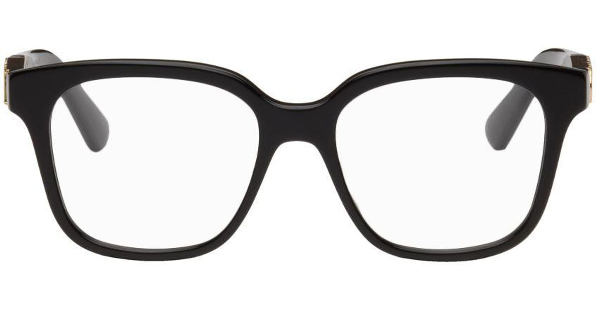 Gucci Square Glasses in Black for Men | Lyst