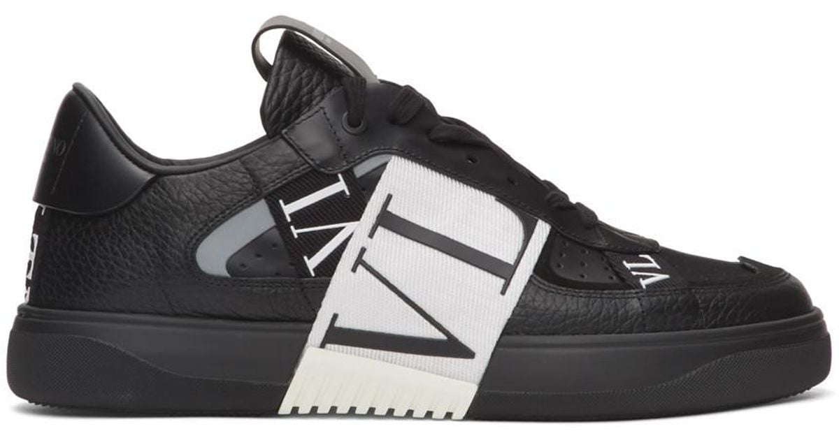 Valentino Garavani Rubber Vl7n Banded Sneakers in Black/White (Black) for  Men - Save 46% - Lyst