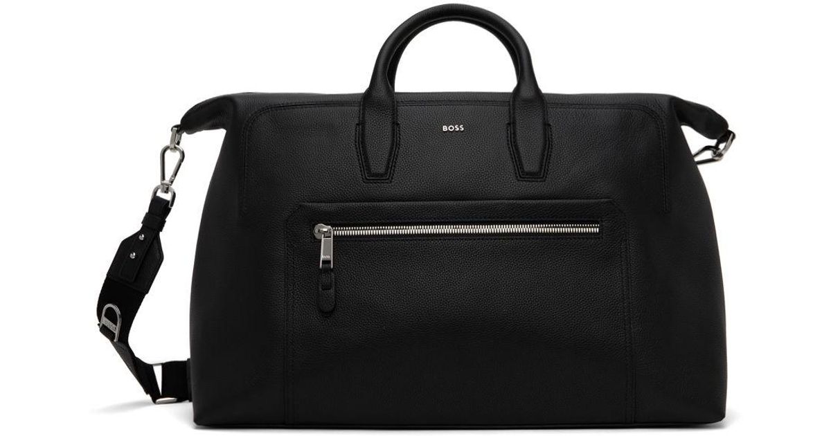 BOSS by HUGO BOSS Black Logo Duffle Bag for Men | Lyst