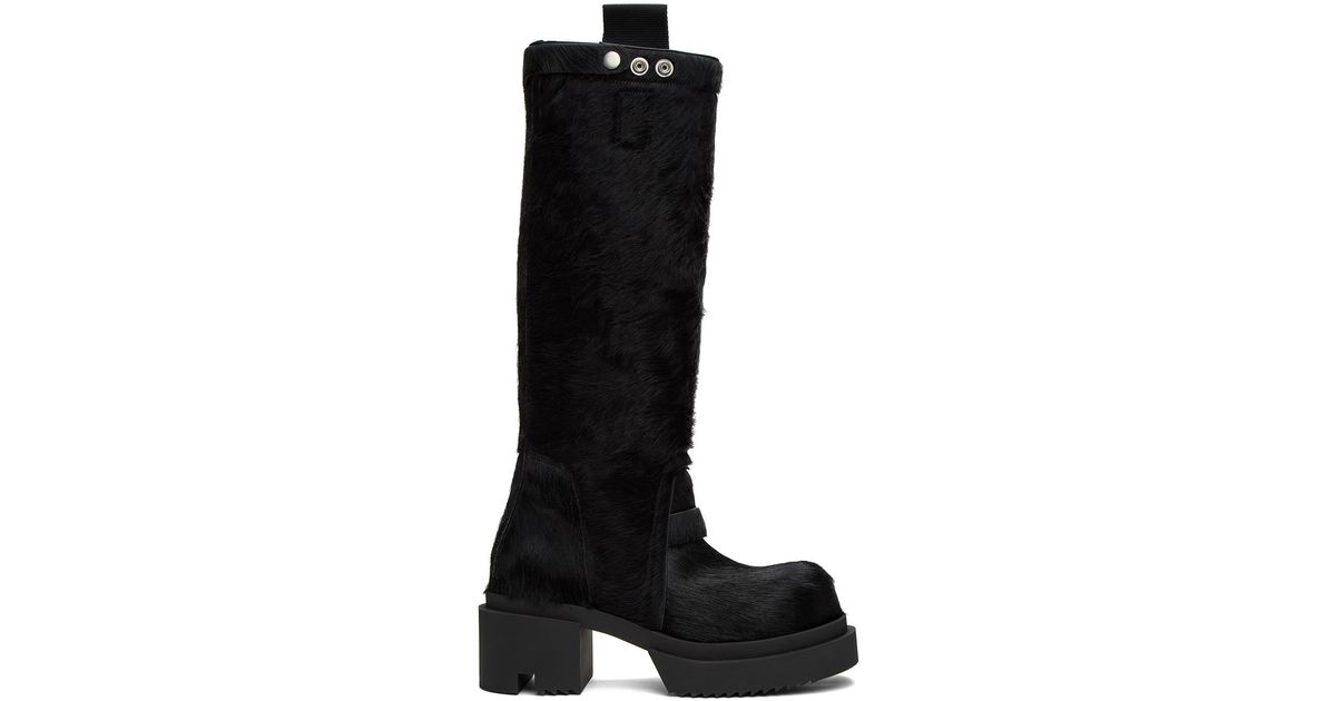 メンズ Rick Owens Pull On Bogun ブーツ ブラック | Lyst