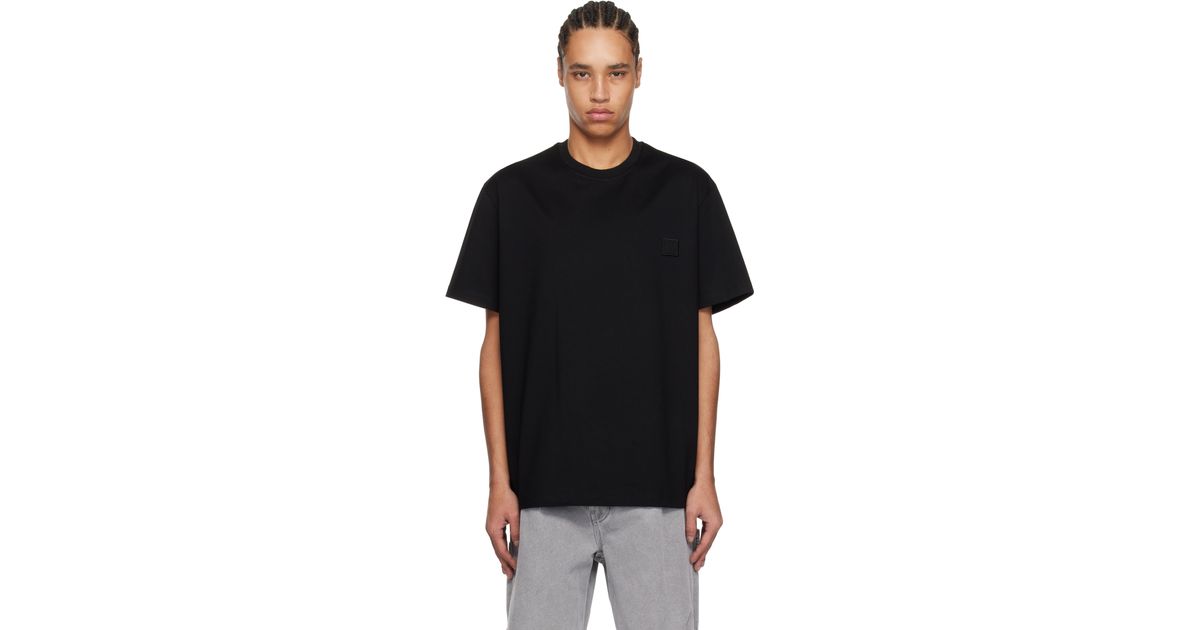 【Wooyoungmi】 正規品★ 3D Coral Back Logo T-Shirt Black Black 3D Coral Back Logo T-Shirt - WOOYOUNGMI