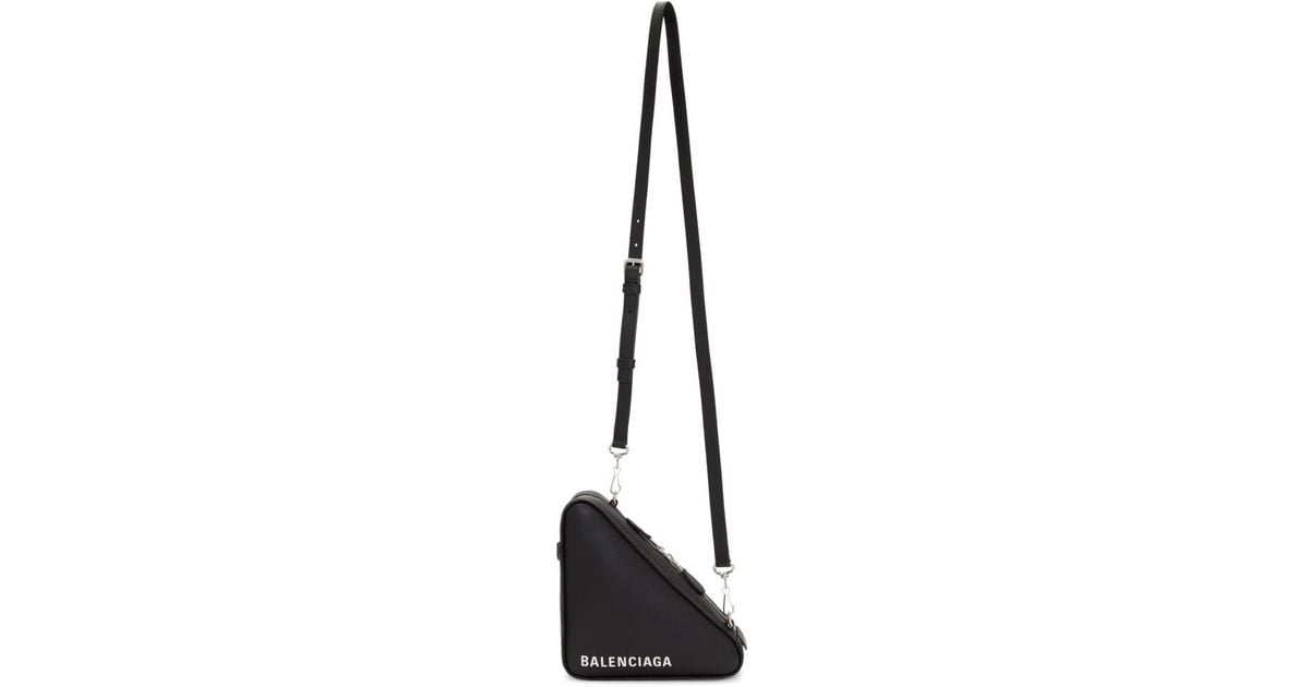 balenciaga triangle pouch crossbody bag