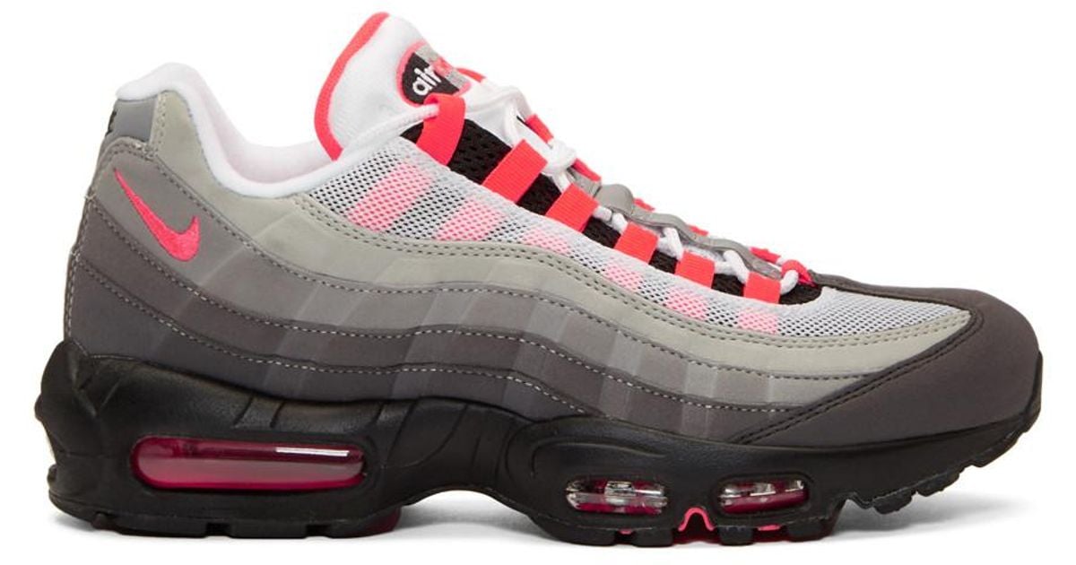 Nike Grey And Pink Air Max 95 Og Sneakers | Lyst
