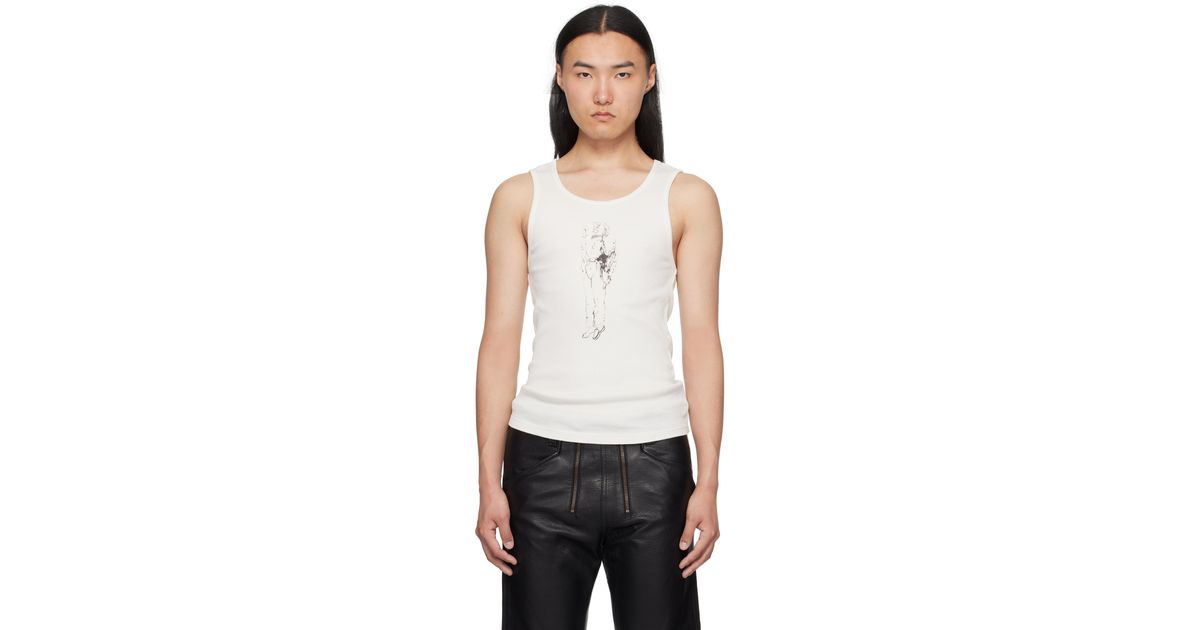 Enfants Riches Deprimes Bad Professor Tank Top in White for Men
