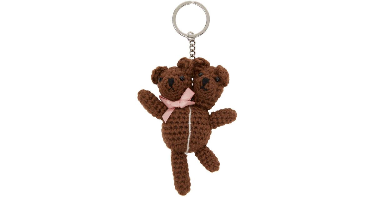Marc Jacobs Brown Heaven By Double Headed Teddy Keychain | Lyst Canada