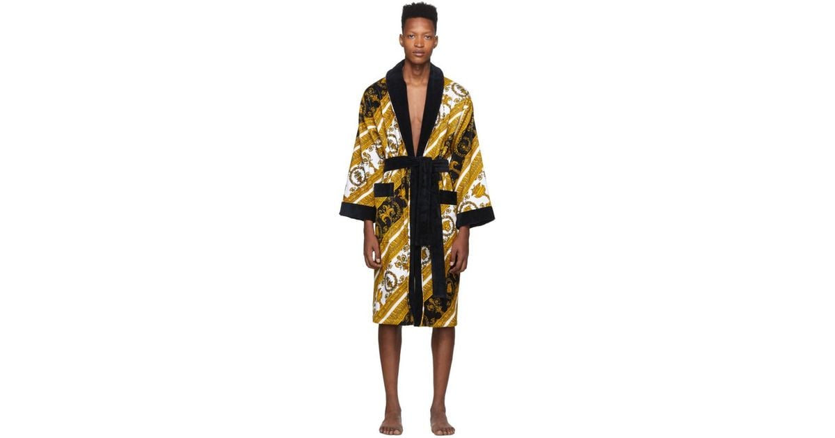 Silk robe clearance versace