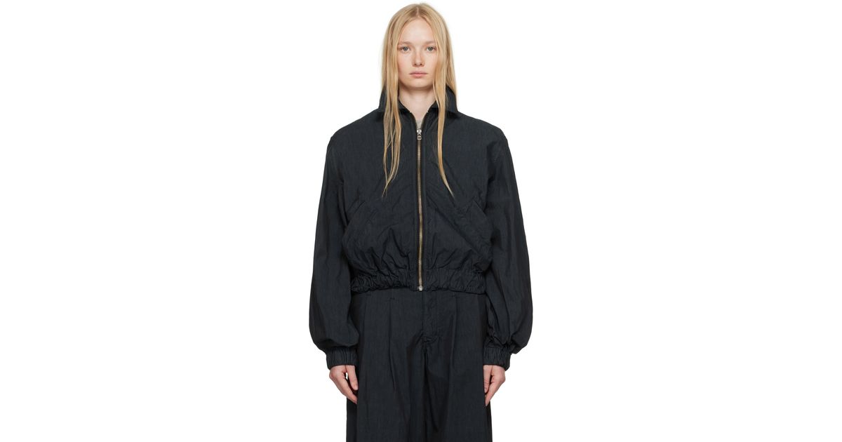 【関税込み】Eckhaus Latta ネイビー Flight ボンバージャケット Eckhaus Latta ネイビー Flight ボンバージャケット ブルー | Lyst
