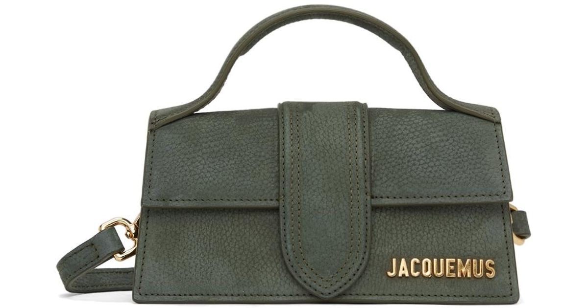 Jacquemus Leather La Montange 'le Bambino' Clutch in Green - Lyst